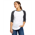 Picture of Ladies' 4.3 oz., 3/4-Sleeve Baseball Raglan