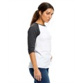 Picture of Ladies' 4.3 oz., 3/4-Sleeve Baseball Raglan
