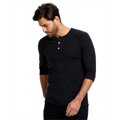 Picture of Unisex 3.5 oz. 3/4-Sleeve Raglan Henley