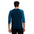 Picture of Unisex 5.2 oz. 3/4-Sleeve Triblend Over-Dyed Raglan
