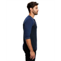 Picture of Unisex 5.2 oz. 3/4-Sleeve Triblend Over-Dyed Raglan