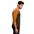 Picture of Unisex 5.2 oz. 3/4-Sleeve Triblend Over-Dyed Raglan
