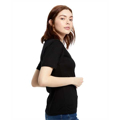 Picture of Ladies' 2.5 oz. Short-Sleeve Deep Scoop Neck Blouse