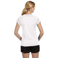 Picture of Ladies' 4.1 oz. Double Dry® V-Neck T-Shirt