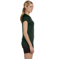 Picture of Ladies' 4.1 oz. Double Dry® V-Neck T-Shirt