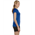 Picture of Ladies' 4.1 oz. Double Dry® V-Neck T-Shirt