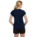 Picture of Ladies' 4.1 oz. Double Dry® V-Neck T-Shirt