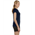 Picture of Ladies' 4.1 oz. Double Dry® V-Neck T-Shirt