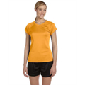 Picture of Ladies' 4.1 oz. Double Dry® V-Neck T-Shirt
