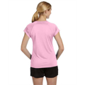 Picture of Ladies' 4.1 oz. Double Dry® V-Neck T-Shirt
