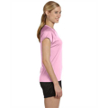 Picture of Ladies' 4.1 oz. Double Dry® V-Neck T-Shirt