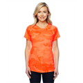 Picture of Ladies' 4.1 oz. Double Dry® V-Neck T-Shirt