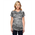 Picture of Ladies' 4.1 oz. Double Dry® V-Neck T-Shirt