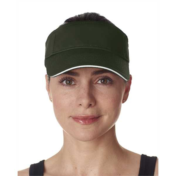 Picture of Adult Classic Cut Brushed Cotton Twill Sandwich Visor