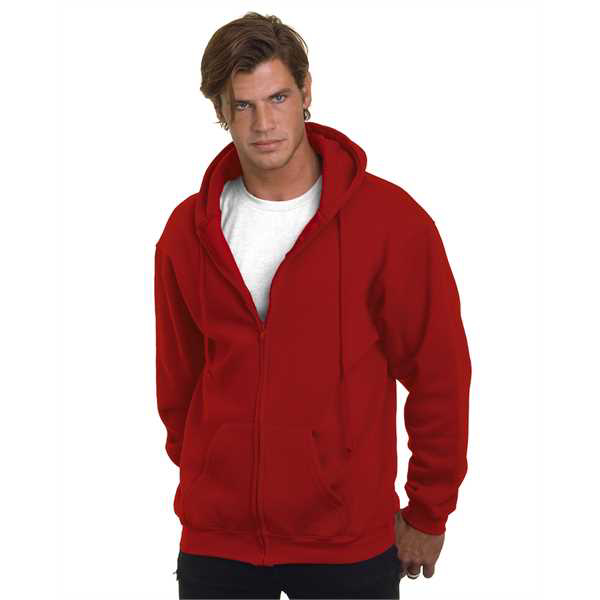 Picture of Adult 9.5oz., 80% cotton/20% polyester Full-Zip Hooded Sweatshirt