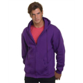 Picture of Adult 9.5oz., 80% cotton/20% polyester Full-Zip Hooded Sweatshirt