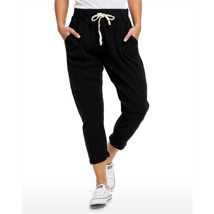 Picture of Ladies' 2x1 Ribbed Capri Sweatpant