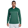 Picture of Men's Excel Mélange Interlock Performance Quarter-Zip Top