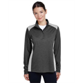 Picture of Ladies' Excel Mélange Interlock Performance Quarter-Zip Top