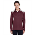 Picture of Ladies' Excel Mélange Interlock Performance Quarter-Zip Top