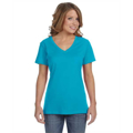 Picture of Ladies' Featherweight V-Neck T-Shirt