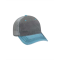 Picture of Pigment-Dyed Twill & Mesh 5 Panel Trucker Cap