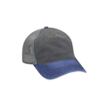 Picture of Pigment-Dyed Twill & Mesh 5 Panel Trucker Cap