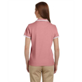 Picture of Ladies' Tipped Performance Plus Piqué Polo