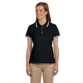 Picture of Ladies' Tipped Performance Plus Piqué Polo
