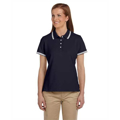 Picture of Ladies' Tipped Performance Plus Piqué Polo