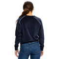 Picture of Ladies' Velour Long Sleeve Crop T-Shirt