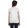 Picture of Ladies' SoftStyle® 4.5 oz. Fitted V-Neck T-Shirt
