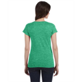 Picture of Ladies' SoftStyle® 4.5 oz. Fitted V-Neck T-Shirt