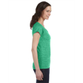 Picture of Ladies' SoftStyle® 4.5 oz. Fitted V-Neck T-Shirt