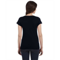 Picture of Ladies' SoftStyle® 4.5 oz. Fitted V-Neck T-Shirt