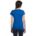 Picture of Ladies' SoftStyle® 4.5 oz. Fitted V-Neck T-Shirt