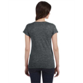Picture of Ladies' SoftStyle® 4.5 oz. Fitted V-Neck T-Shirt