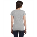 Picture of Ladies' SoftStyle® 4.5 oz. Fitted V-Neck T-Shirt
