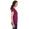 Picture of Ladies' SoftStyle® 4.5 oz. Fitted V-Neck T-Shirt
