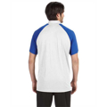 Picture of Unisex Performance Three-Button Raglan Polo