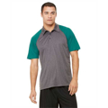 Picture of Unisex Performance Three-Button Raglan Polo