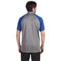 Picture of Unisex Performance Three-Button Raglan Polo