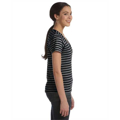 Picture of Ladies' Lightweight Striped V-Neck T-Shirt