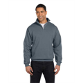 Picture of Adult 8 oz. NuBlend® Quarter-Zip Cadet Collar Sweatshirt