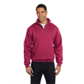 Picture of Adult 8 oz. NuBlend® Quarter-Zip Cadet Collar Sweatshirt