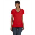 Picture of Ladies' 5 oz. HD Cotton™ V-Neck T-Shirt