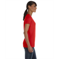 Picture of Ladies' 5 oz. HD Cotton™ V-Neck T-Shirt