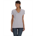 Picture of Ladies' 5 oz. HD Cotton™ V-Neck T-Shirt