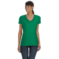 Picture of Ladies' 5 oz. HD Cotton™ V-Neck T-Shirt