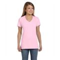 Picture of Ladies' 4.5 oz., 100% Ringspun Cotton nano-T® V-Neck T-Shirt
